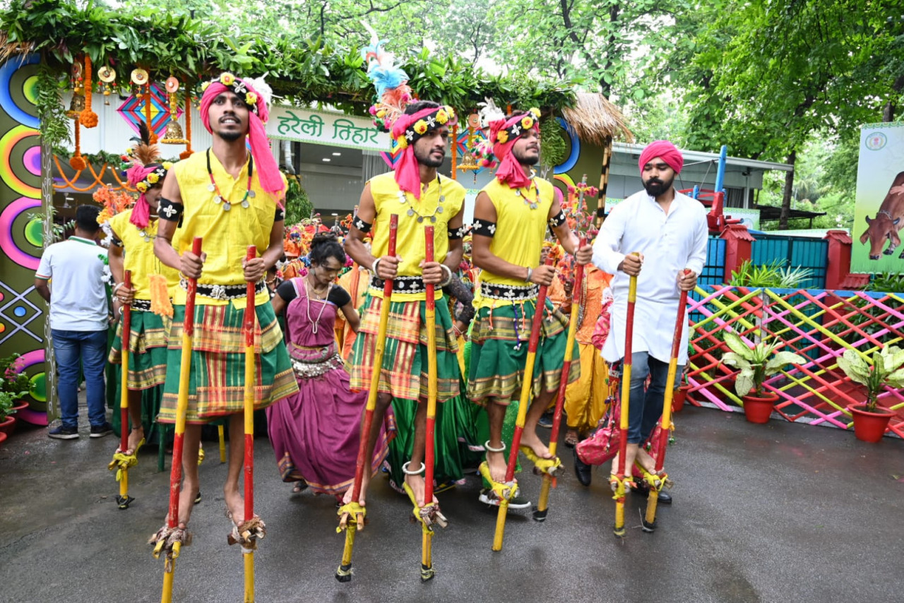 रायपुर : हरेली तिहार के लिए तैयार मुख्यमंत्री निवास